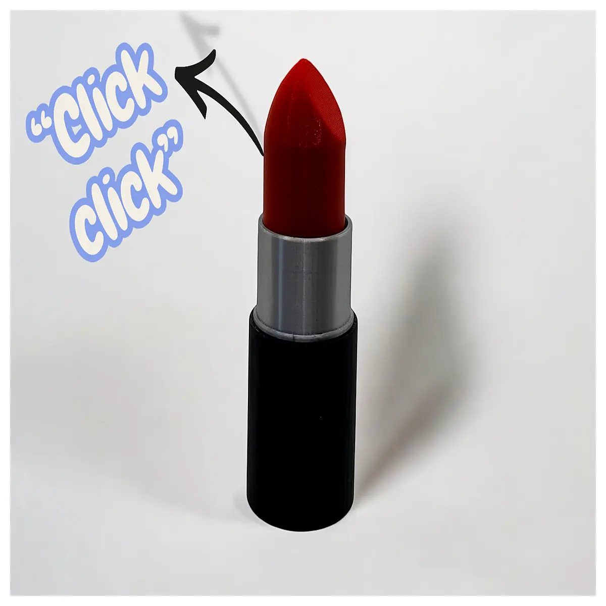 satisfying lip gloss clicker fidget toy stress relief squishy squeeze popper for anxiety