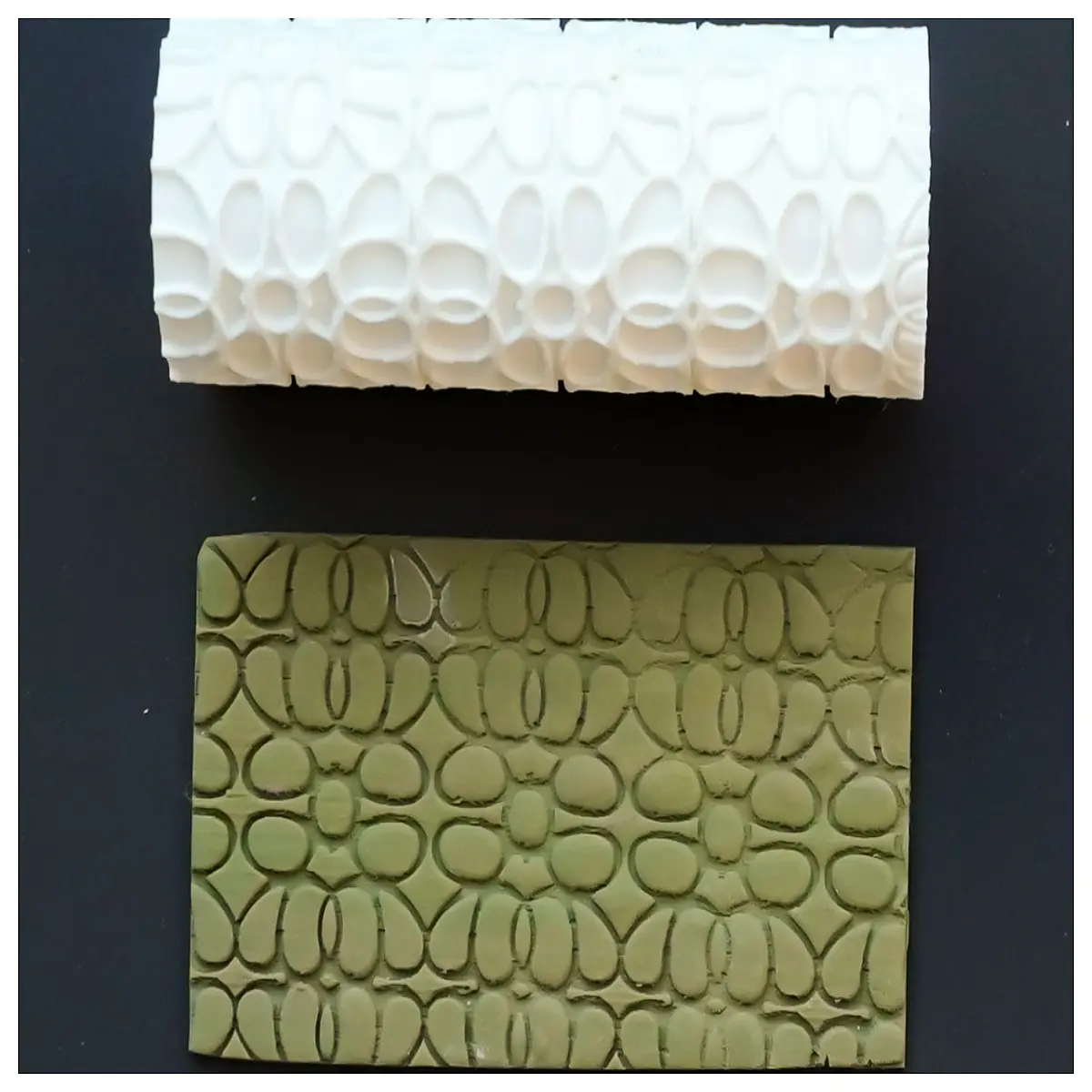 abstract line texture roller for polymer clay embossing tool for handmade jewelry making and sculpting details