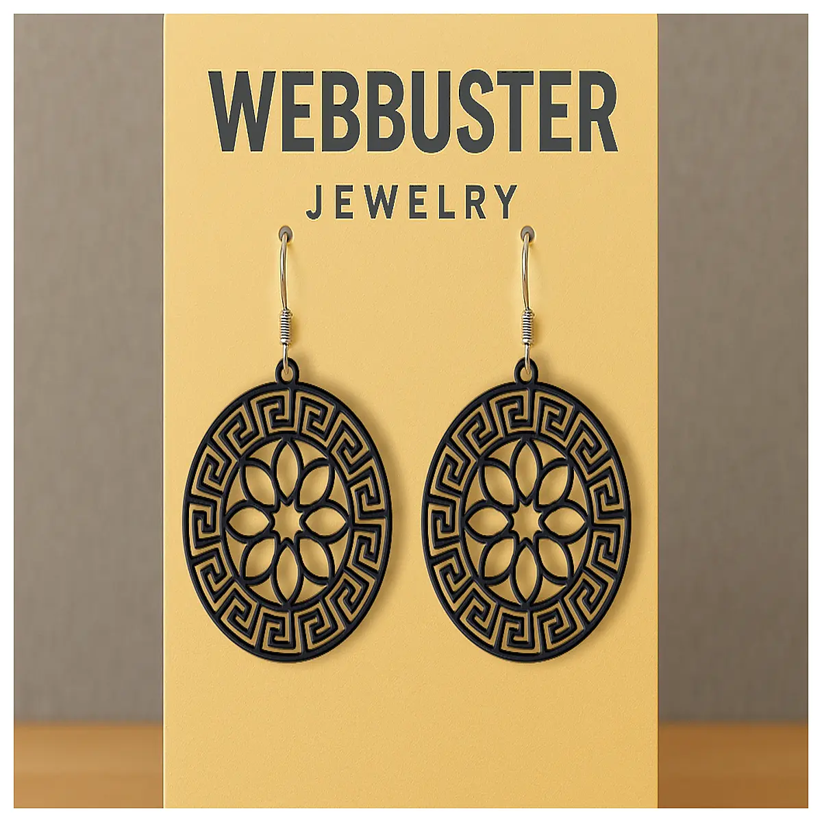 harmony symbol earrings balanced energy jewelry zen aesthetic drop studs spiritual symmetry accessories for women