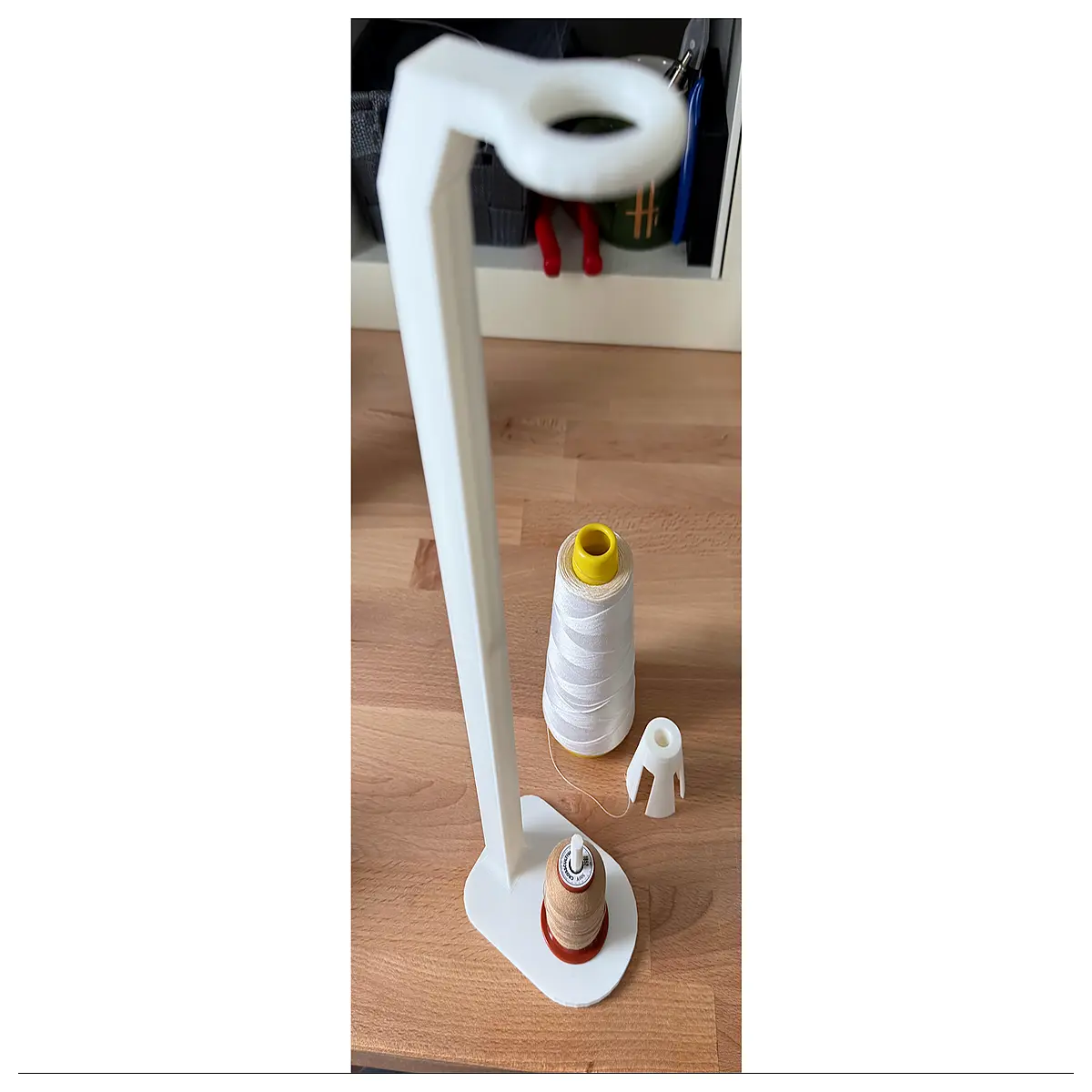 sewing thread with adapter holder for spools 30cm long arm craft organizer