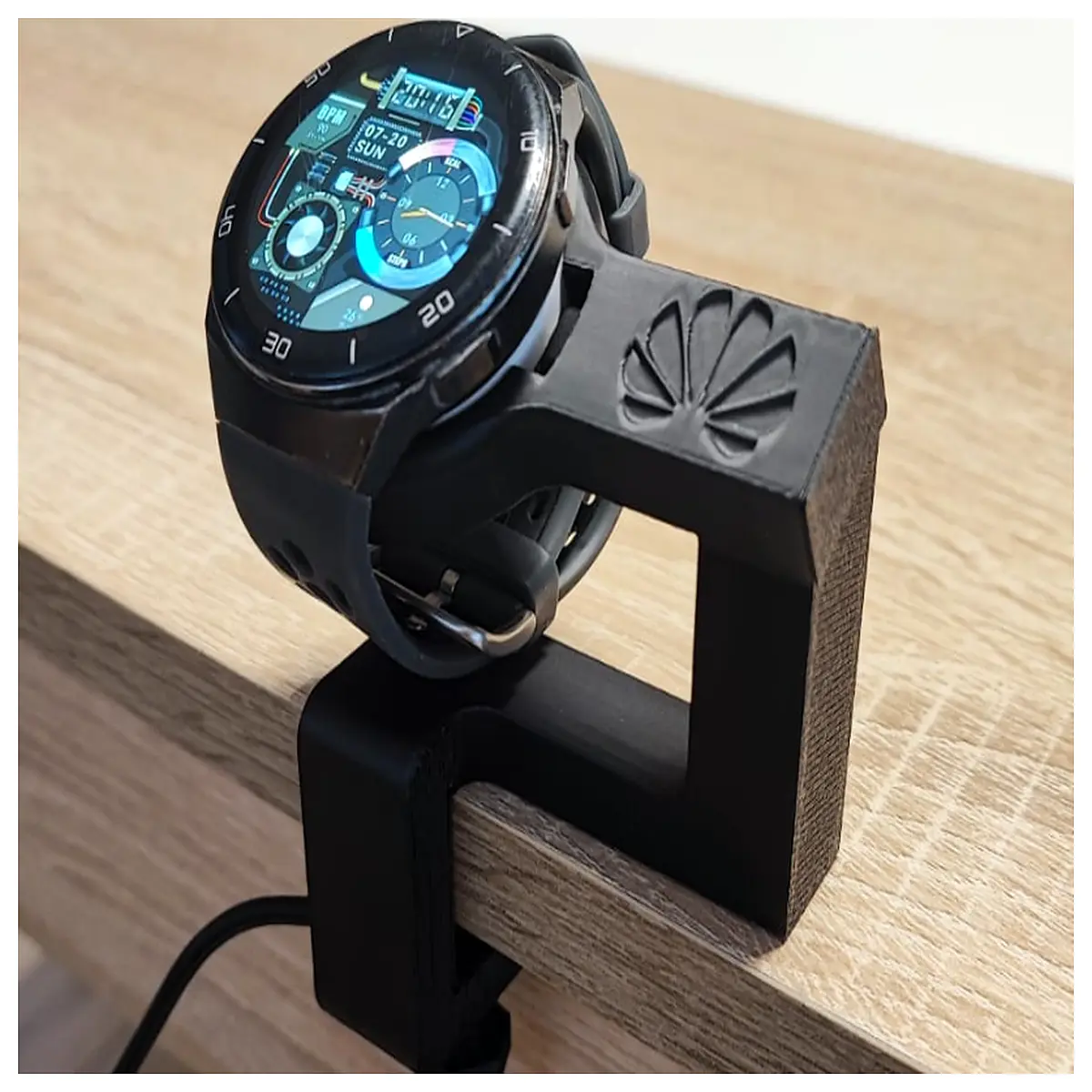 watch gt2e charging dock base station wireless charger holder for desktop organization