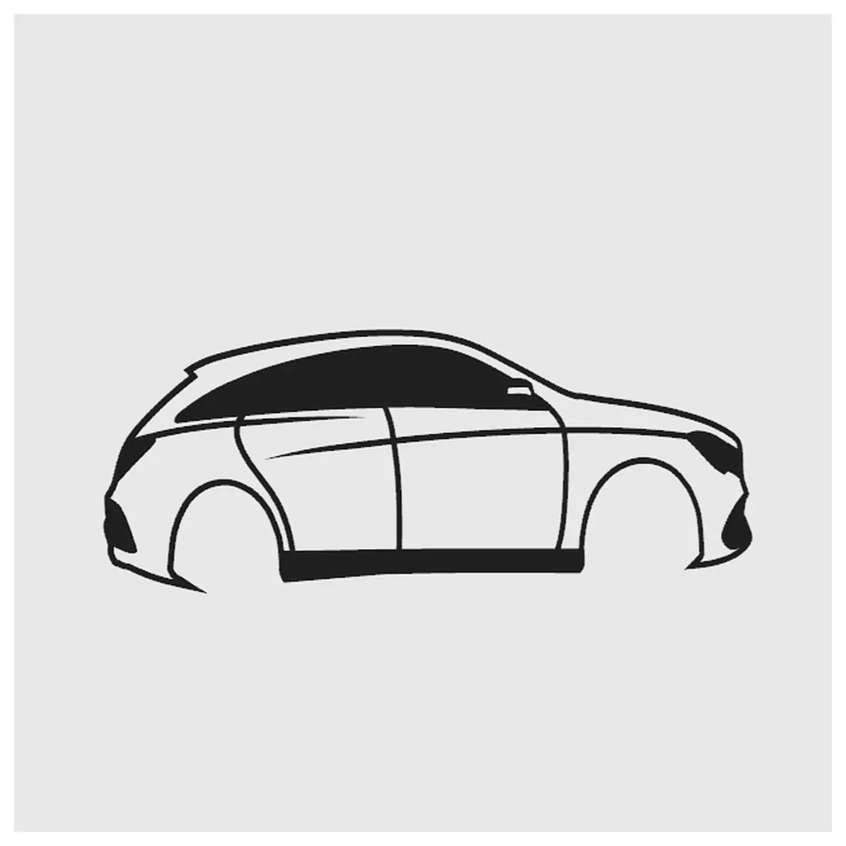 mercedes cla side mirror cover decal stripe styling trim accessory car exterior modification