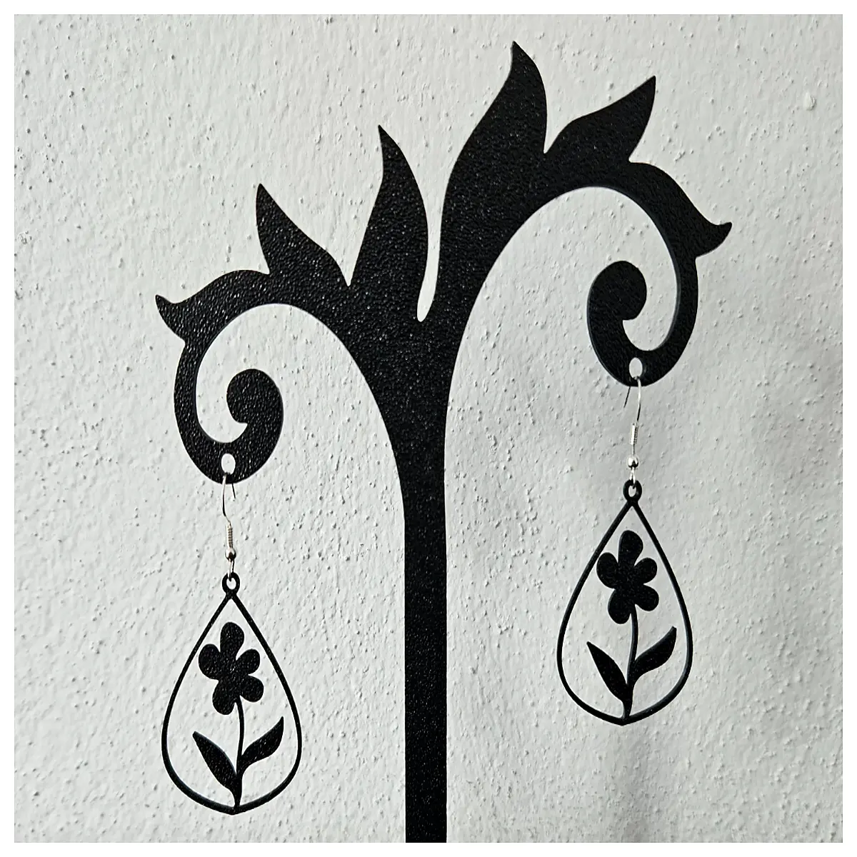 floral drop earrings for women daisy gold hoop studs spring garden flower jewelry gift