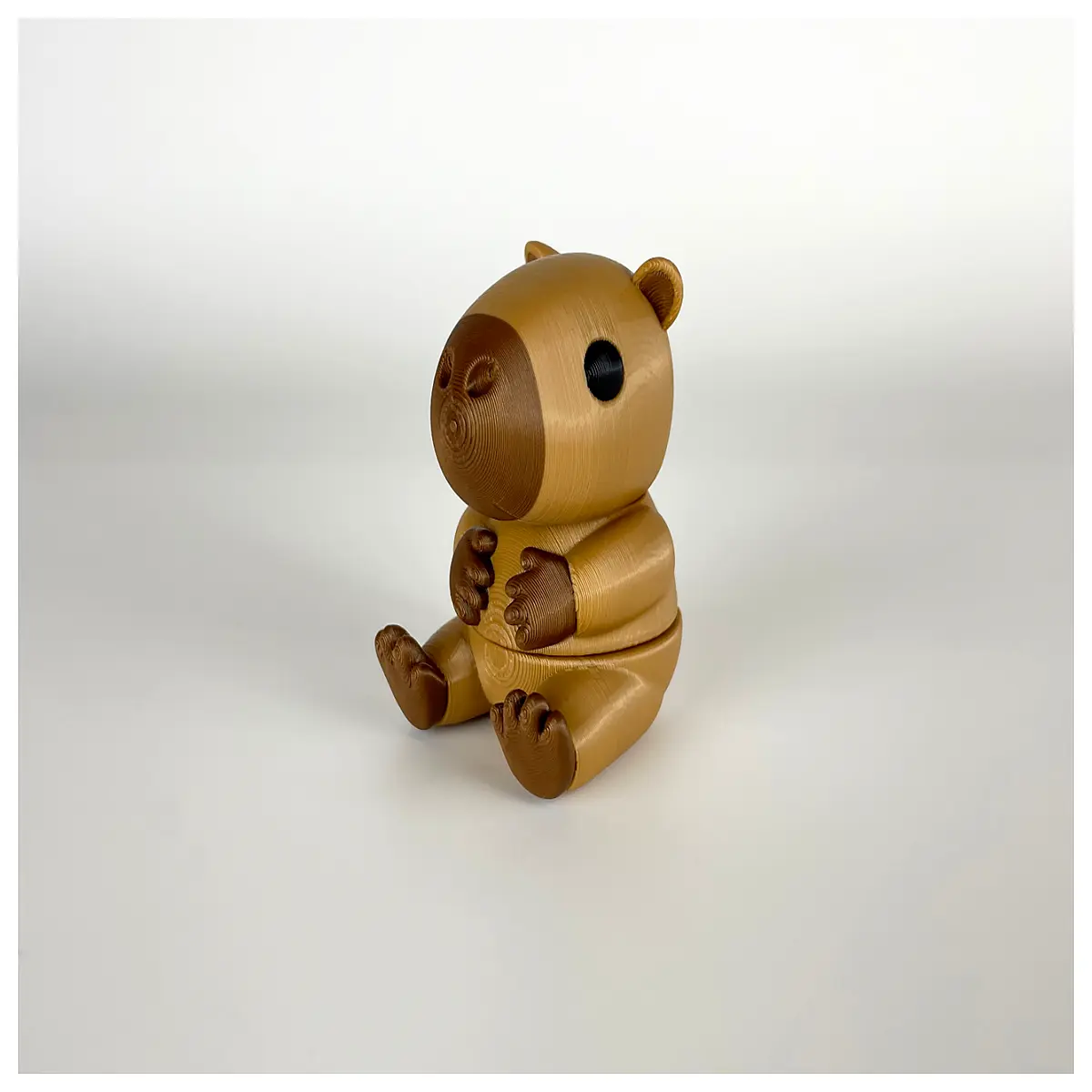 capybara plush with movable joints articulated animal toy for kids