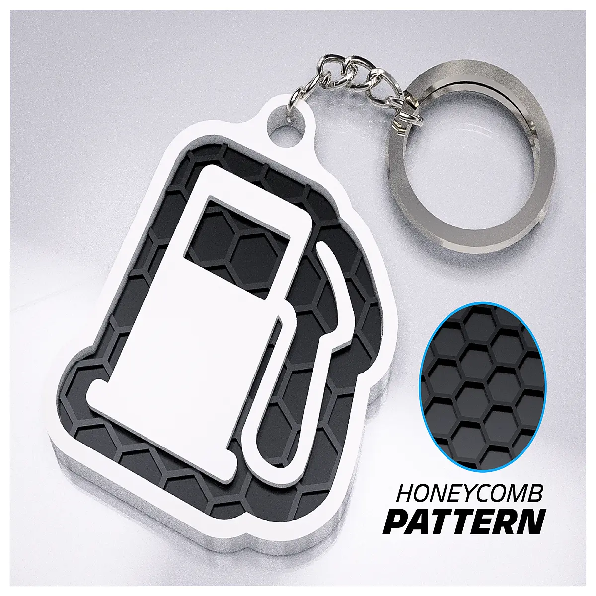 low fuel gauge dashboard keychain car accessories auto lover gift metal pendant
