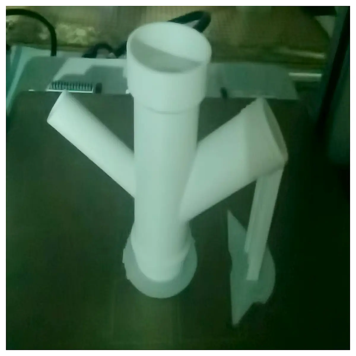 balcony drain pipe 5 way splitter connector pvc plumbing fitting for rainwater downspout extension