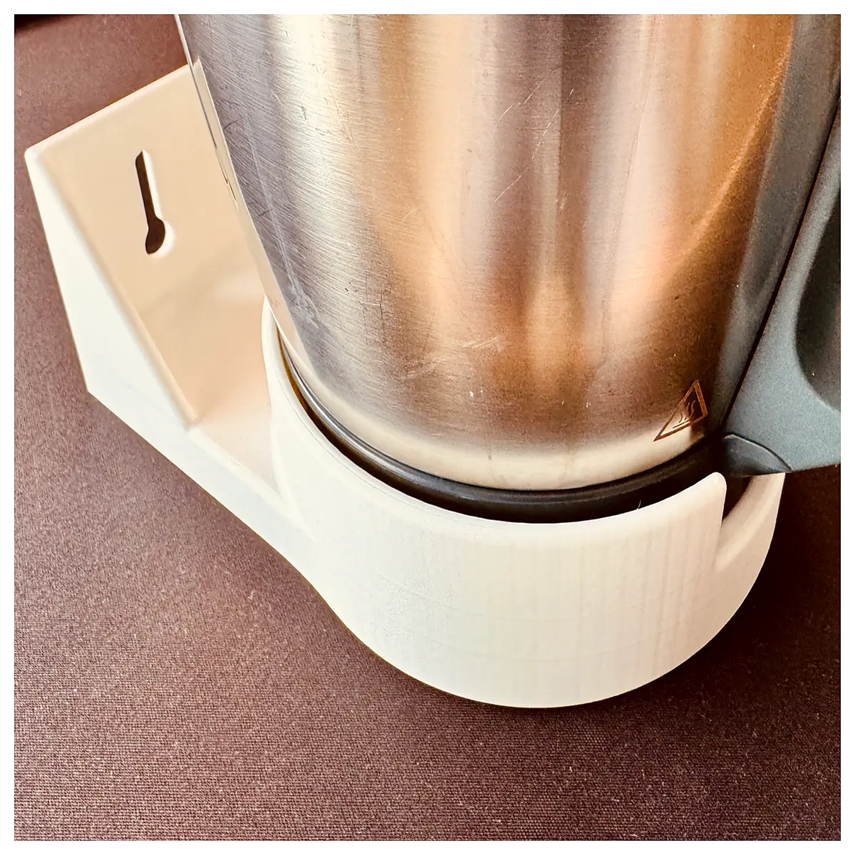 thermomix tm6 wall mount bracket holder for mixing bowl storage organizer kitchen counter space saver accessory