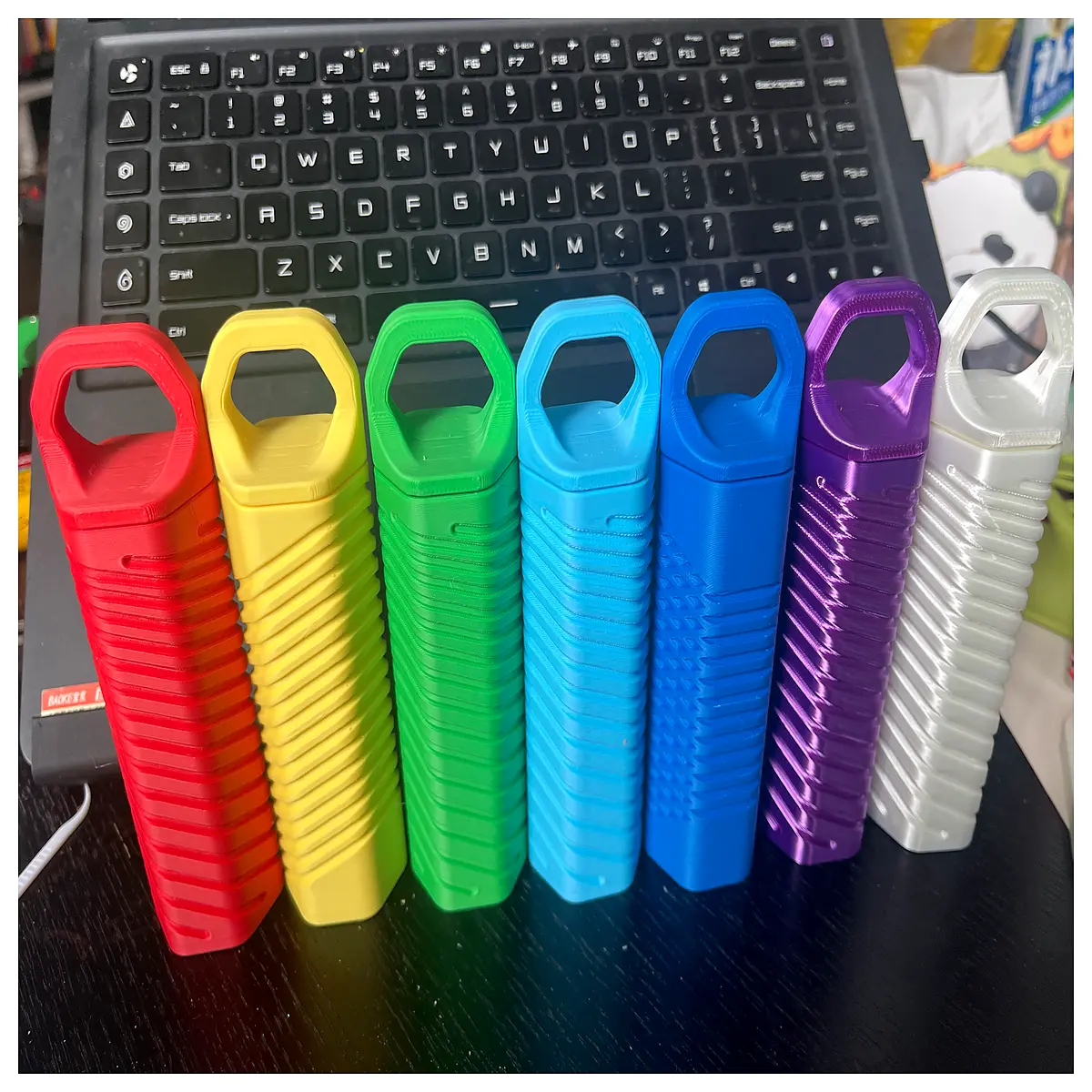 hexagonal pill organizer with sliding drawer compartments for daily medication management and travel