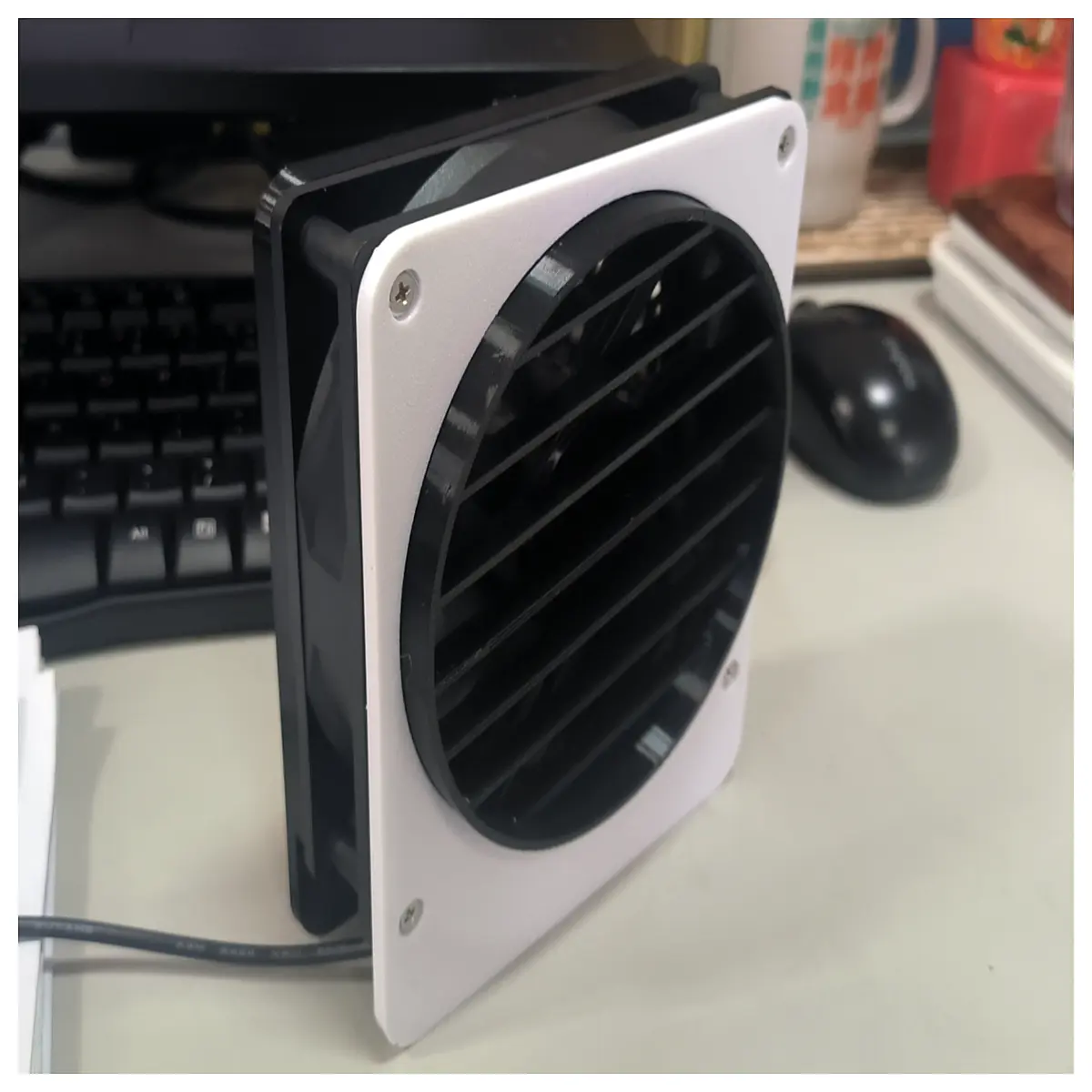 compact 120mm desk quiet personal cooling portable mini air circulator for office bedroom summer heat relief