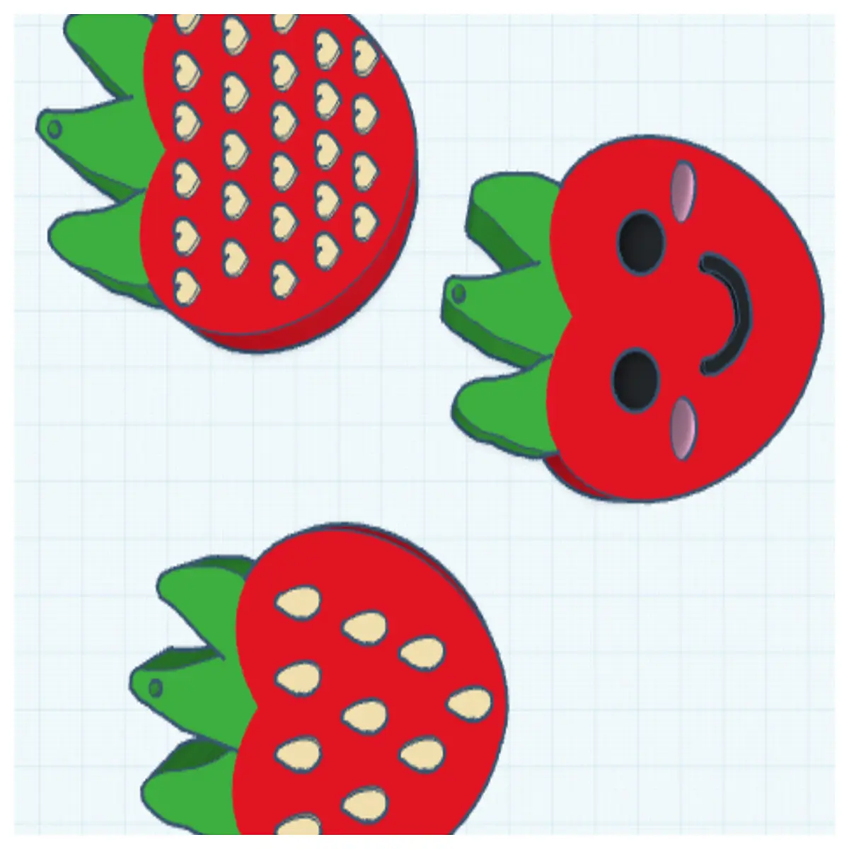 cute strawberry keychain for bags fruit charm key ring holder kawaii food accessory gift
