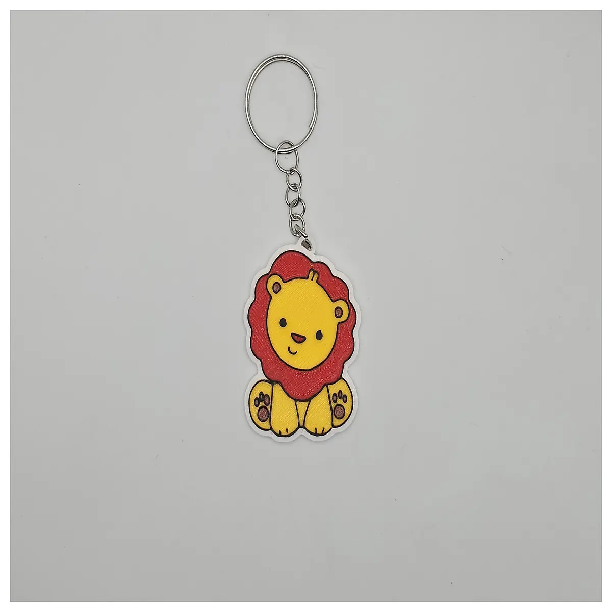 baby teether keychain cute lion plush clip for stroller crib