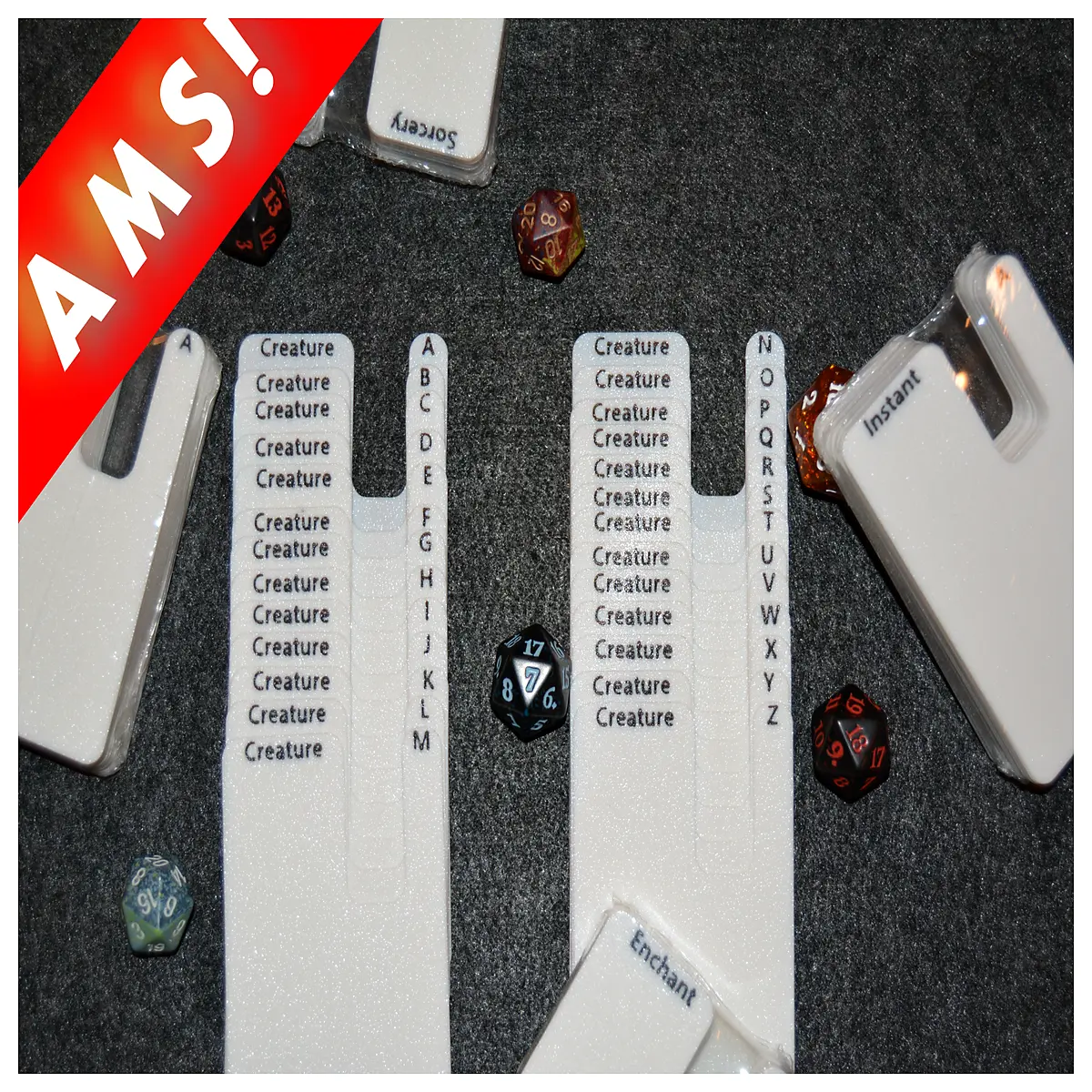 the gathering portrait card dividers a z alphabet separators for deck organization and storage