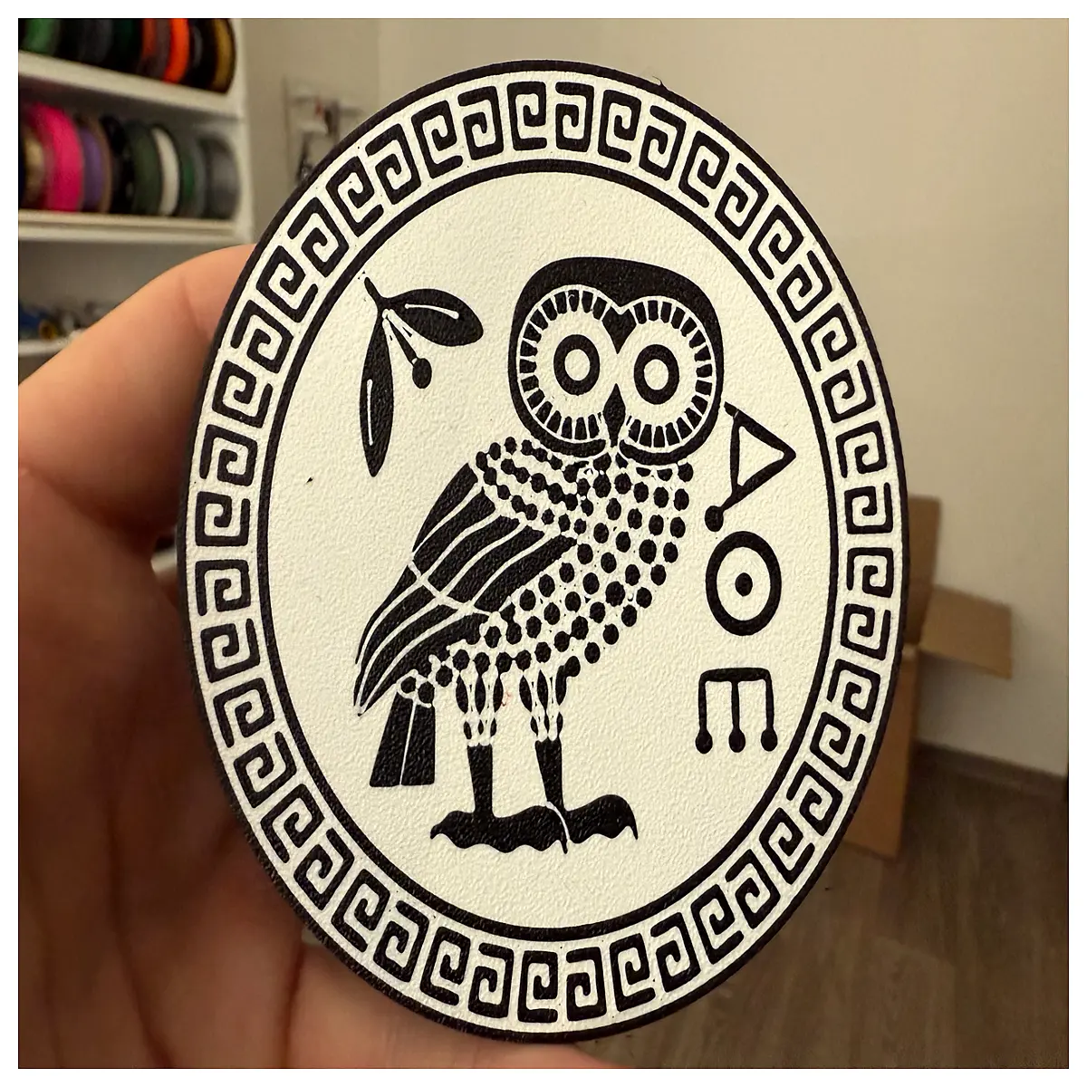 cute owl coaster set ring shaped drink mat for coffee table home decor