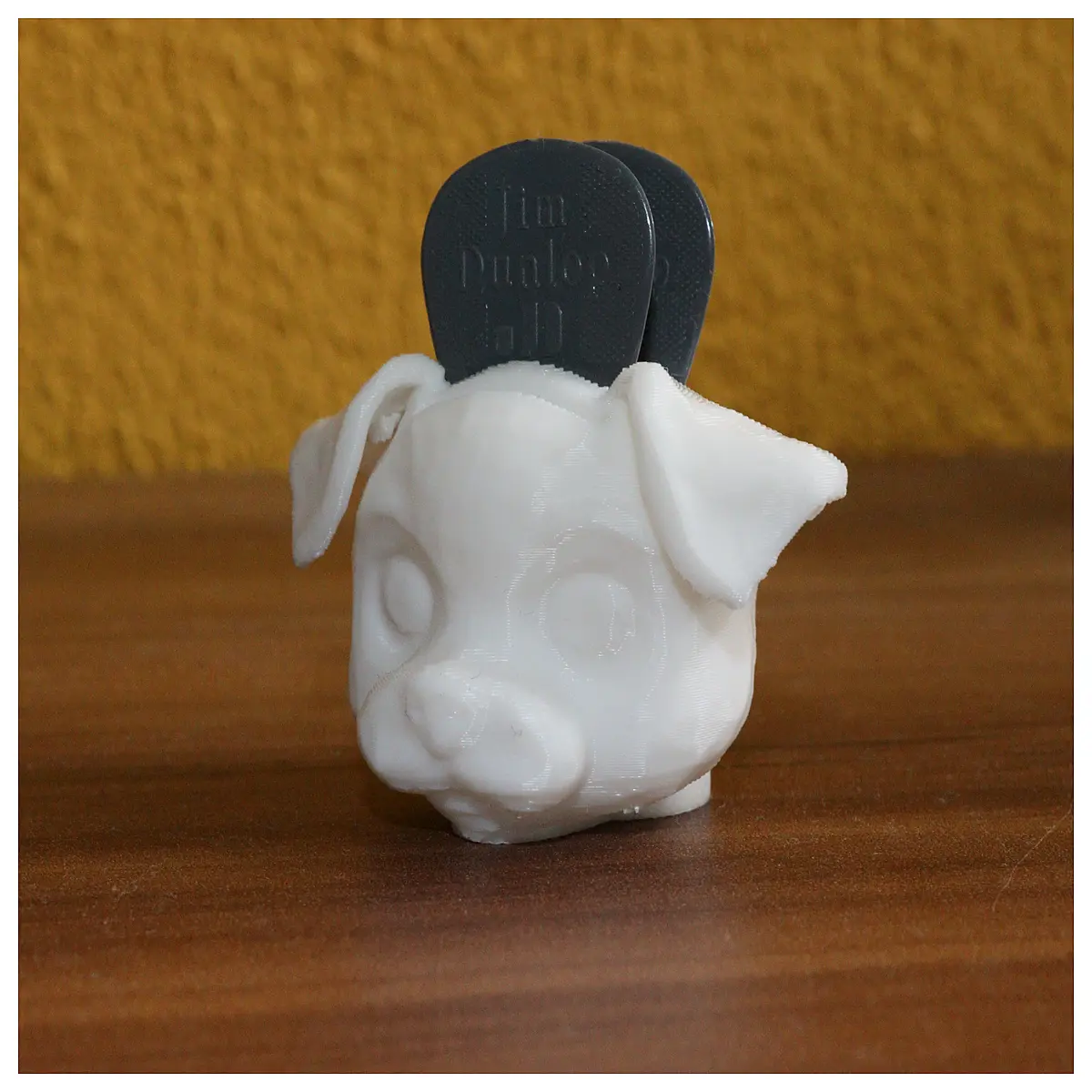 cute dog guitar pick holder case storage box for musicians accessories