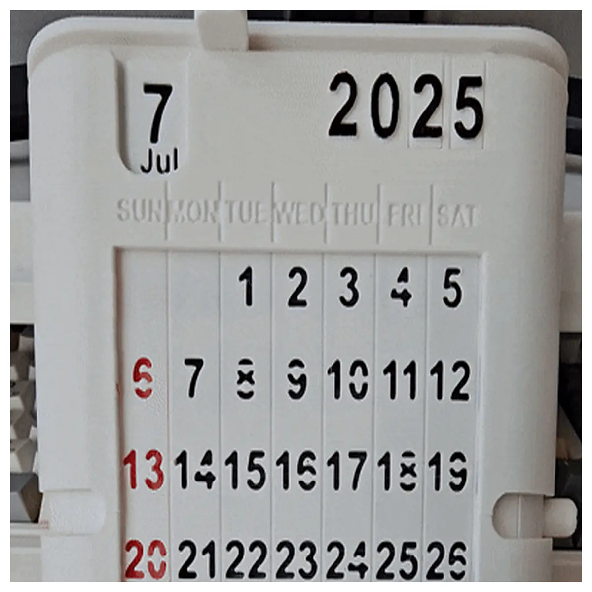 calendar desk organizer with storage compartments for office supplies and stationery