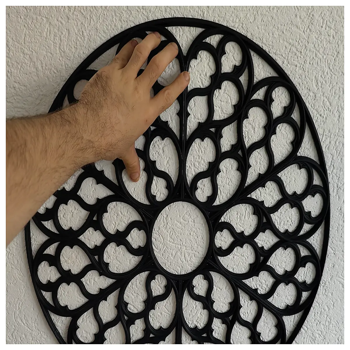 large fantasy cathedral rose window wall art decal medieval gothic church stained glass vinyl sticker for living room bedroom decor