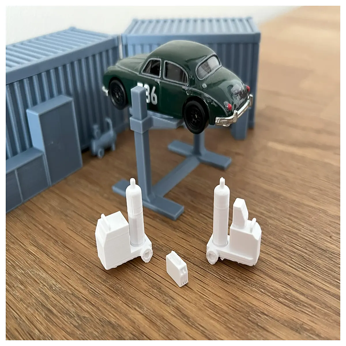 1 64 scale welding machine diorama miniature car detailed metal diecast toy for collectors