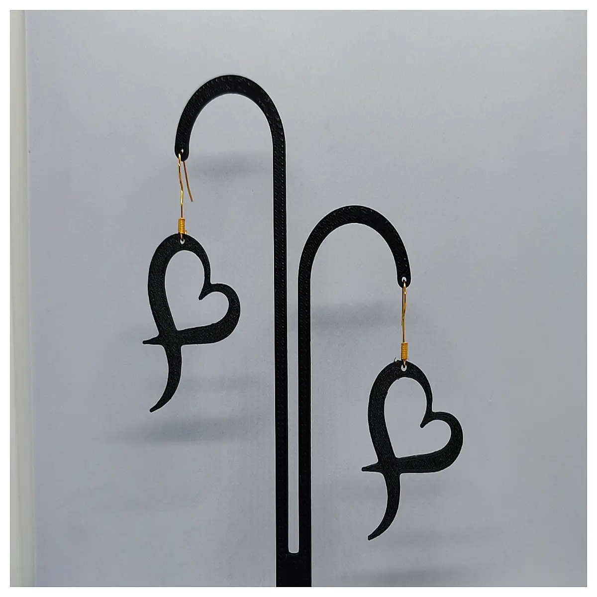 heartbeat shape dangle earrings for women rate monitor jewelry romantic gift anniversary