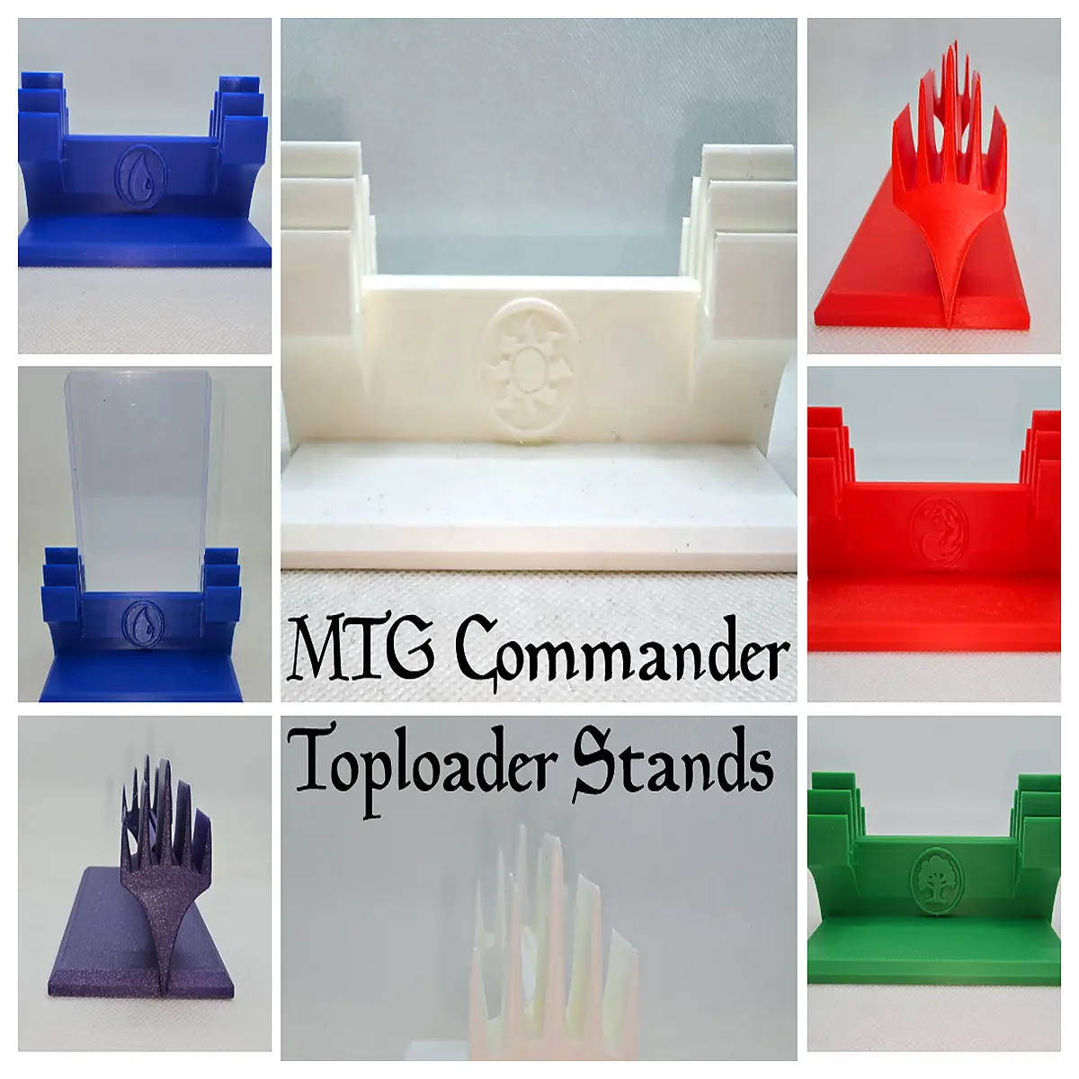 mtg commander deck box with card holder sleeve organizer protective case for tcg trading cards
