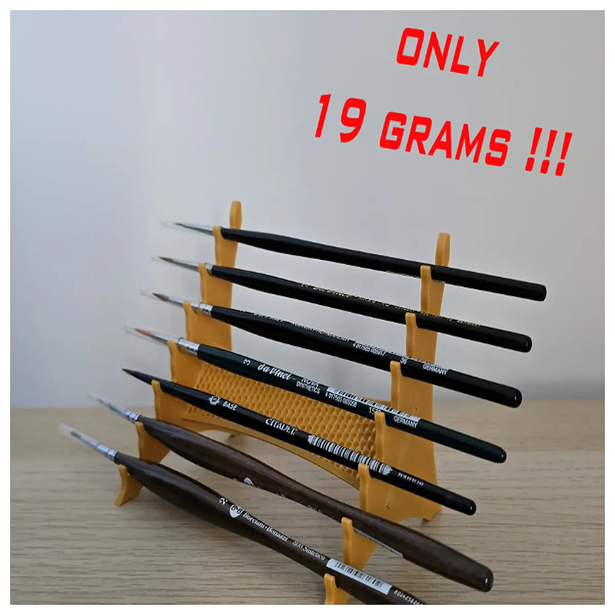 mini paint brush holder organizer for artists acrylic oil watercolor supplies storage rack