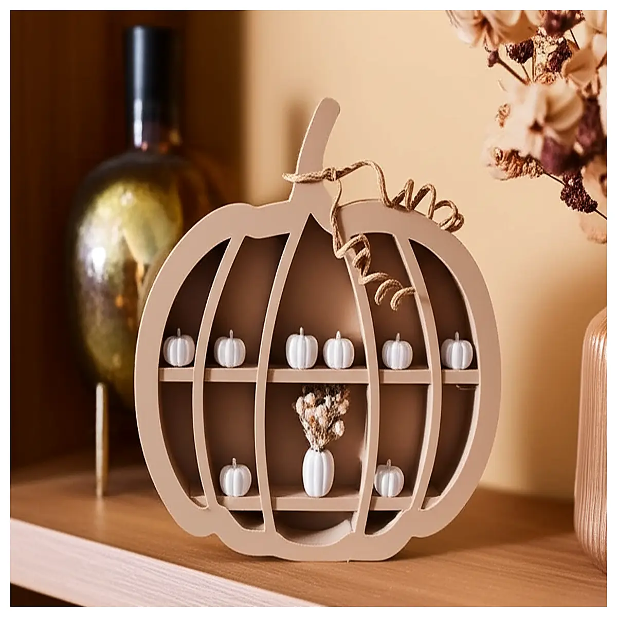 fall harvest table centerpiece rustic wooden rack for thanksgiving decor autumn porch shelf organizer