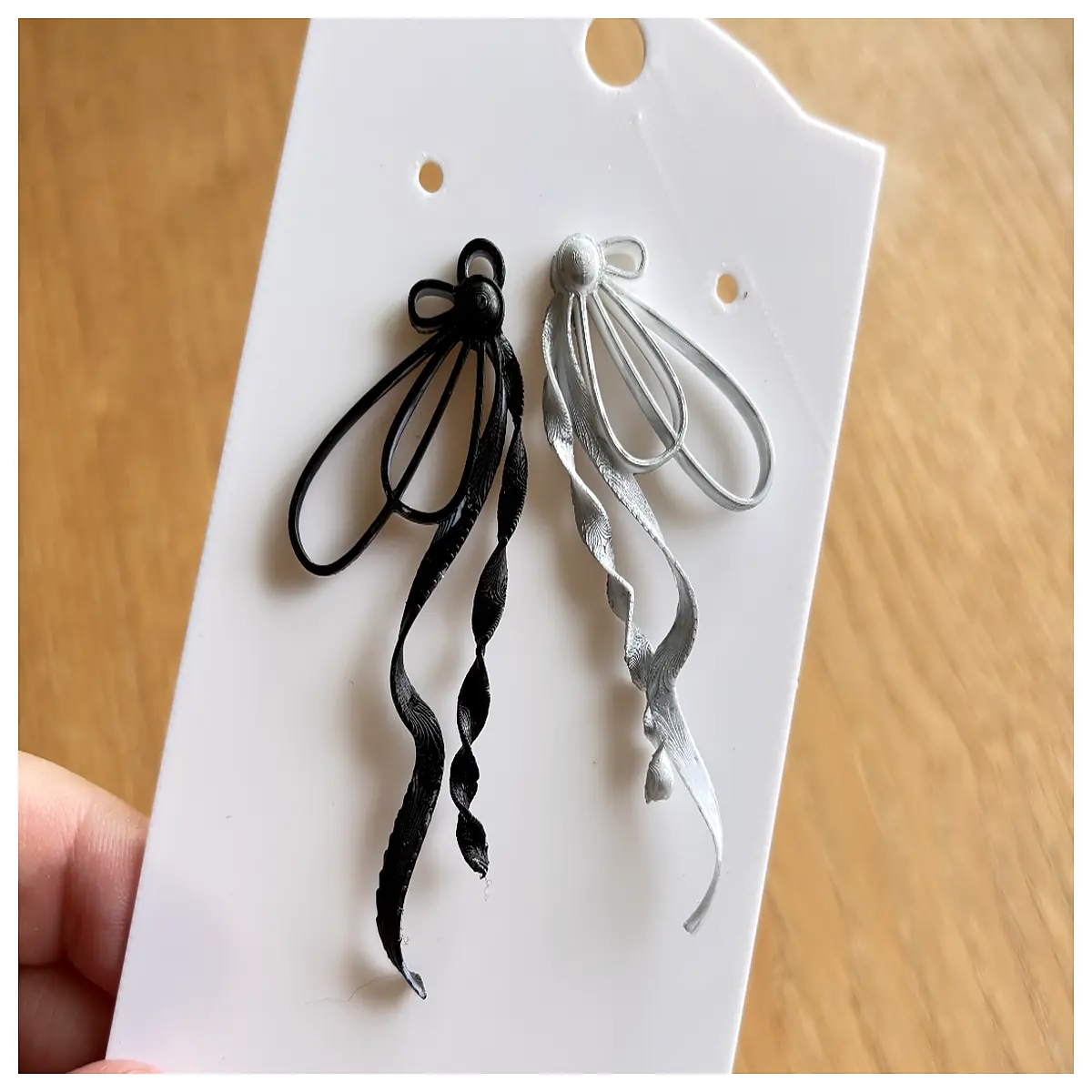 long ribbon earrings for women boho style jewelry dangle drop long hair accessories gift