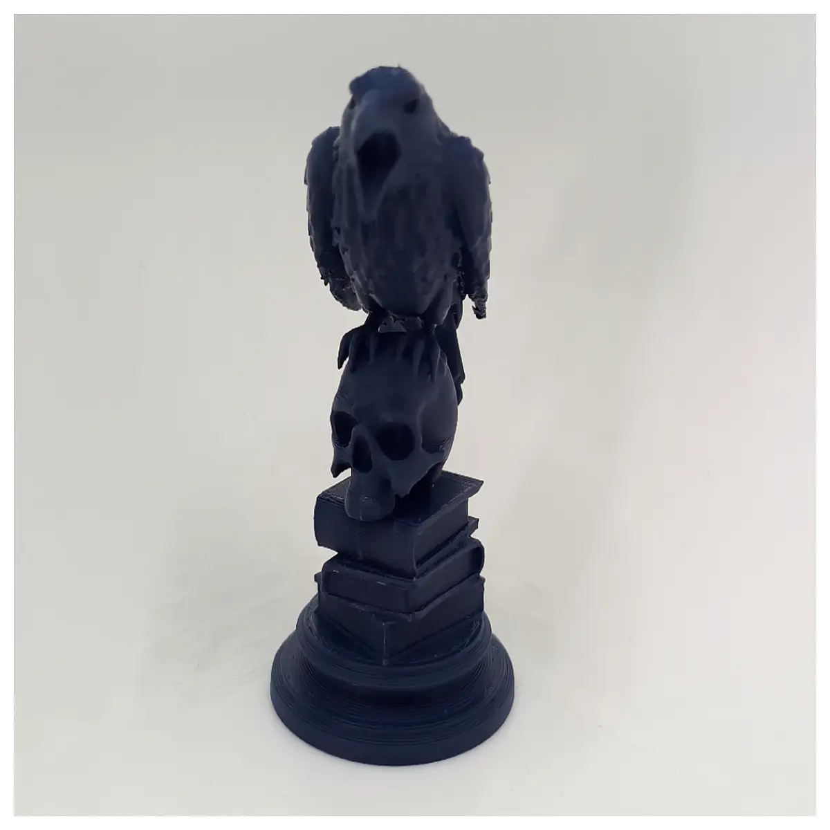 gothic book with crow and skull art dark academia aesthetic cover design