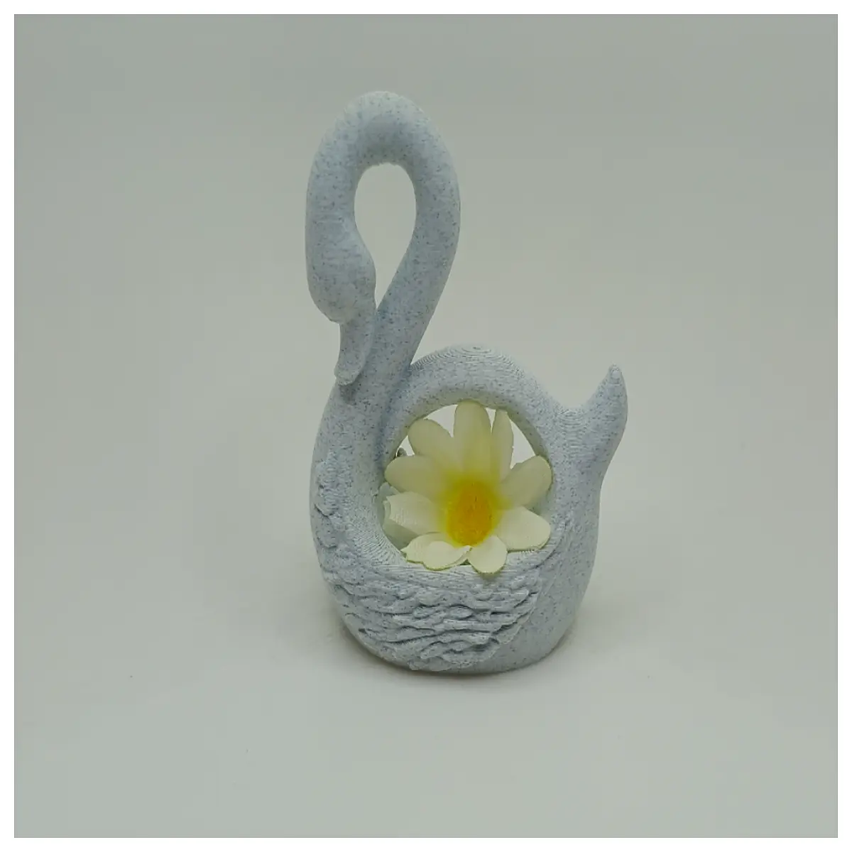 swan shaped decorative figurine for home office desk elegant hollow out resin ornament table centerpiece gift