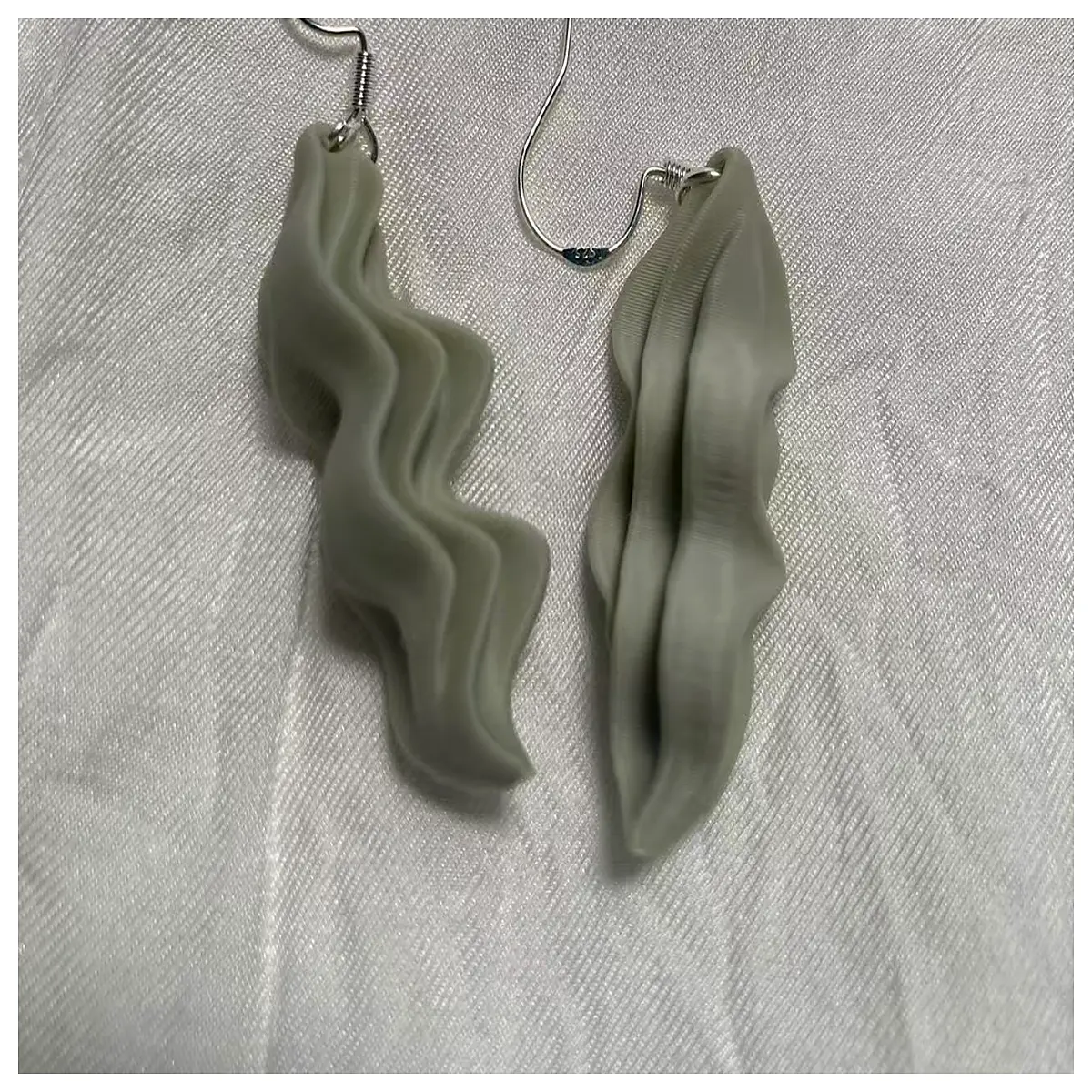 geometric twisted hoop earrings for women modern abstract sculptural jewelry chunky curved wire drop dangles