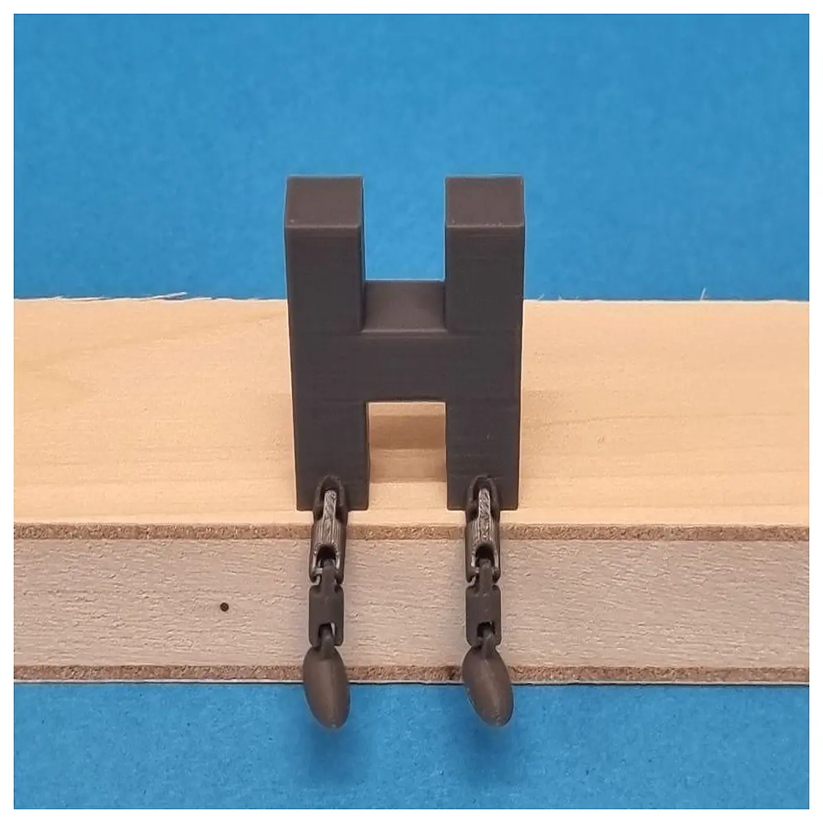 h letter hinged joint connector for diy crafts