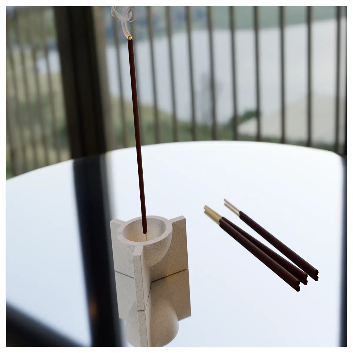 modern minimalist incense holder stick burner for home decor zen meditation table centerpiece