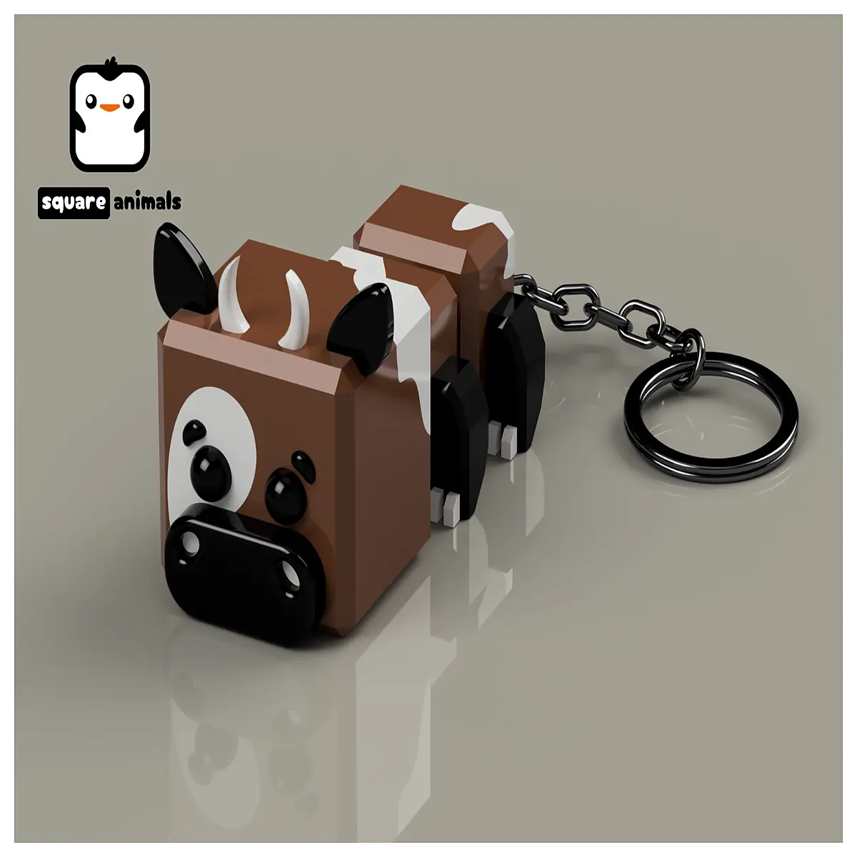 interactive toy cow for kids moving animal figure playset educational farm character puppet