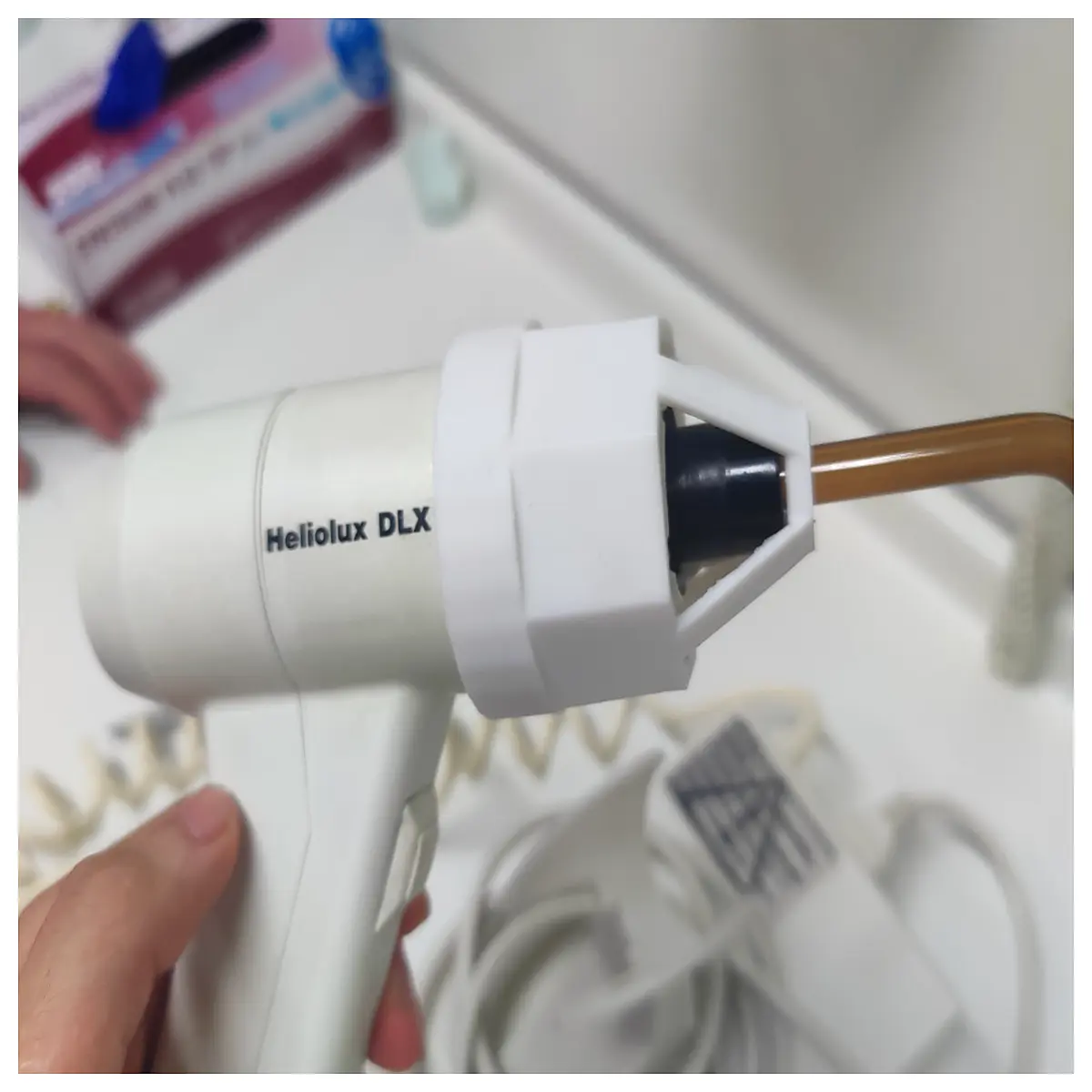 vivadent heliolux curing handpiece holder dental composite polymerization accessory