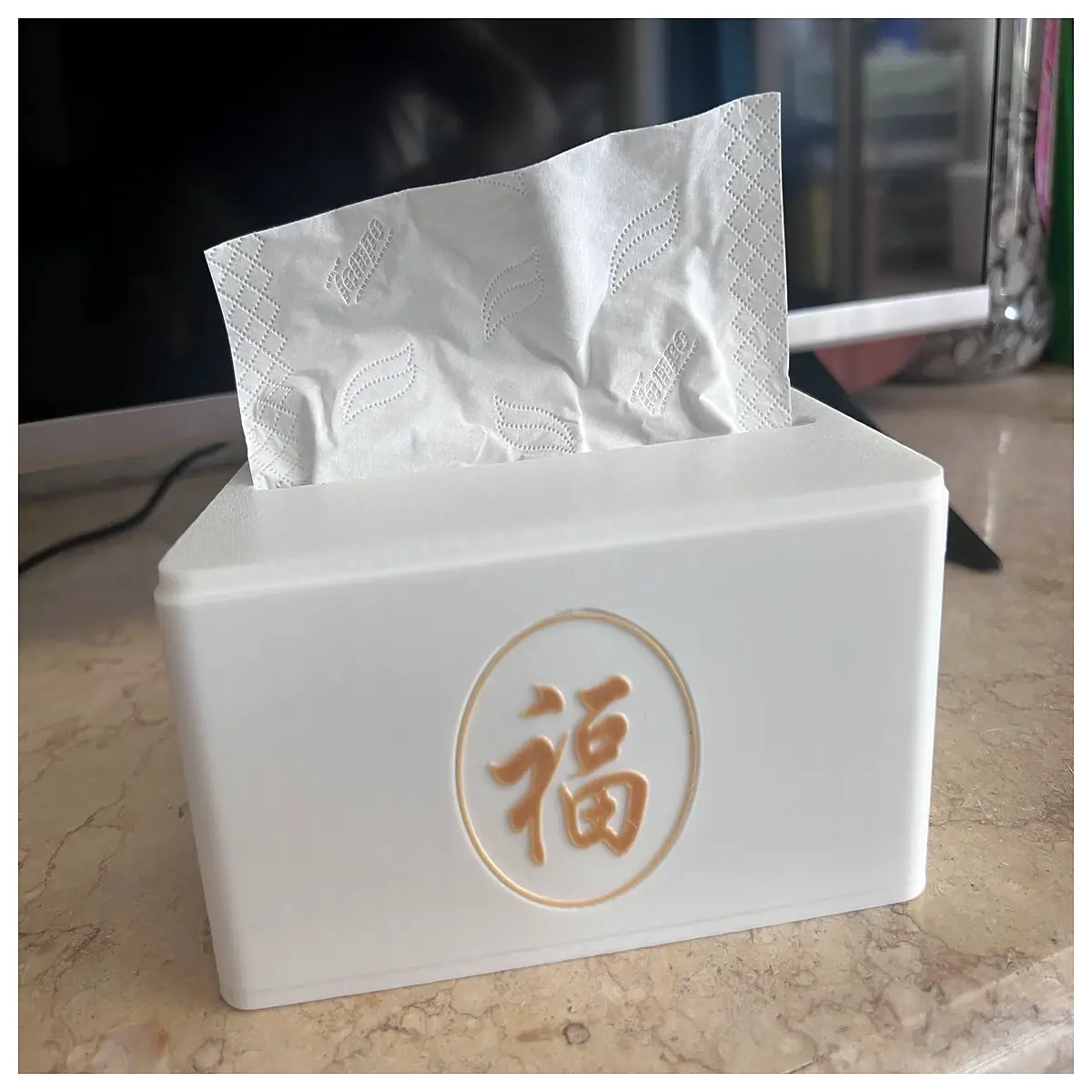 bathroom tissue holder rack organizer countertop storage box for toilet paper rolls decorative cover