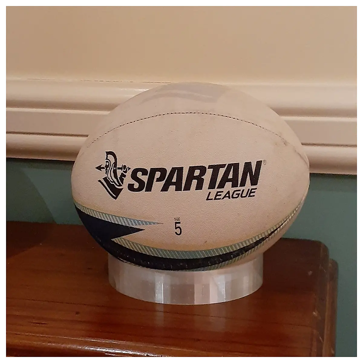 acrylic trophy case box with protection for game balls and championship memorabilia