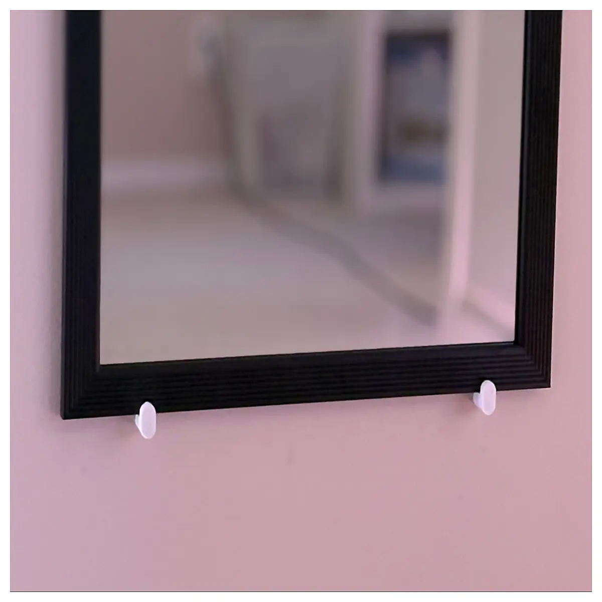 wall mounted mirror bracket duty adjustable no drill adhesive mounting hardware for bathroom vanity glass frameless