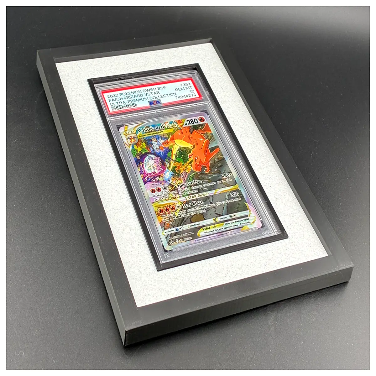 psacgc graded slab frame modern wall mount acrylic case for sports cards trading collectibles protection