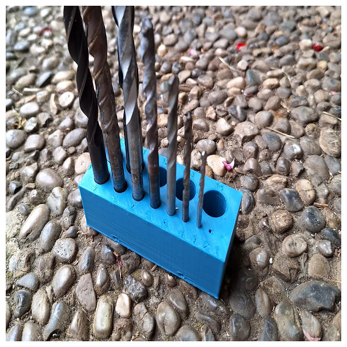 magnetic drill bit holder organizer rack for toolbox storage case box