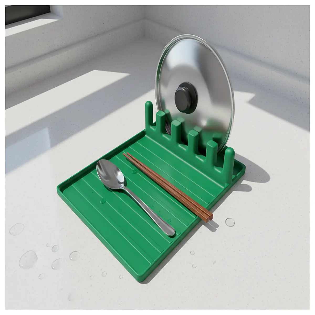 kitchen utensil holder organizer counter rack for spoons spatulas ladles magnetic or wooden storage