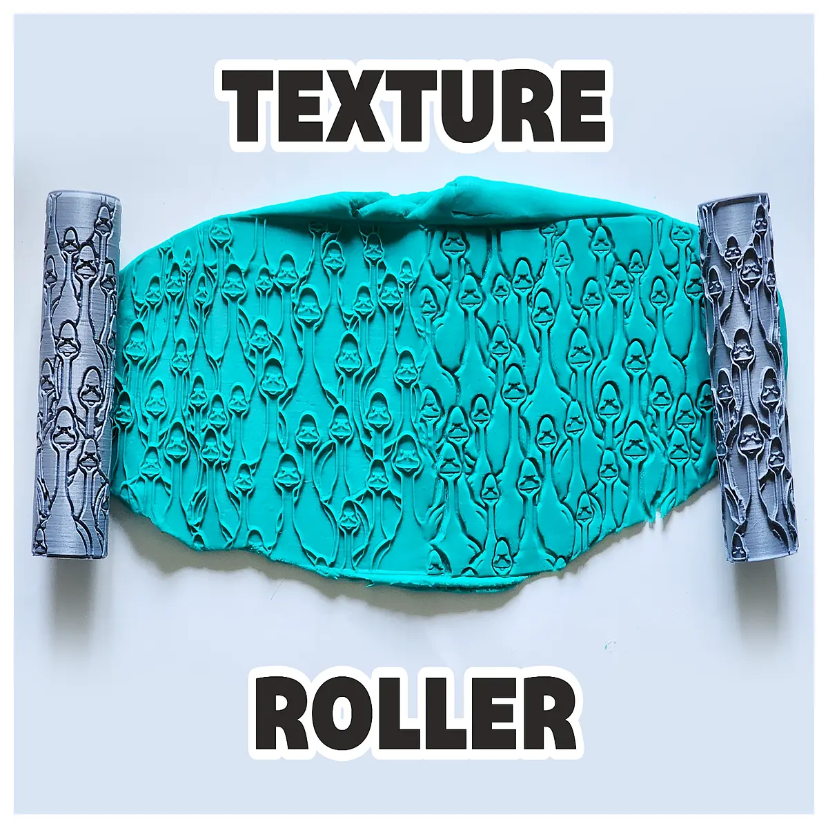 v63 texture roller stamping wheel for concrete embossing tool with goose and seagull bird pattern design