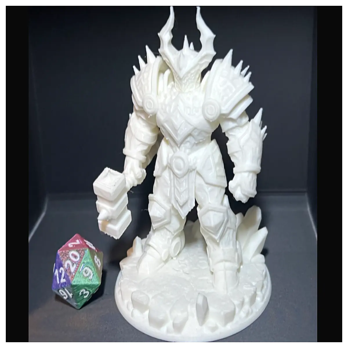 printed mechanical golem diy assembly robot figure hobbyist collectible sci fi statue