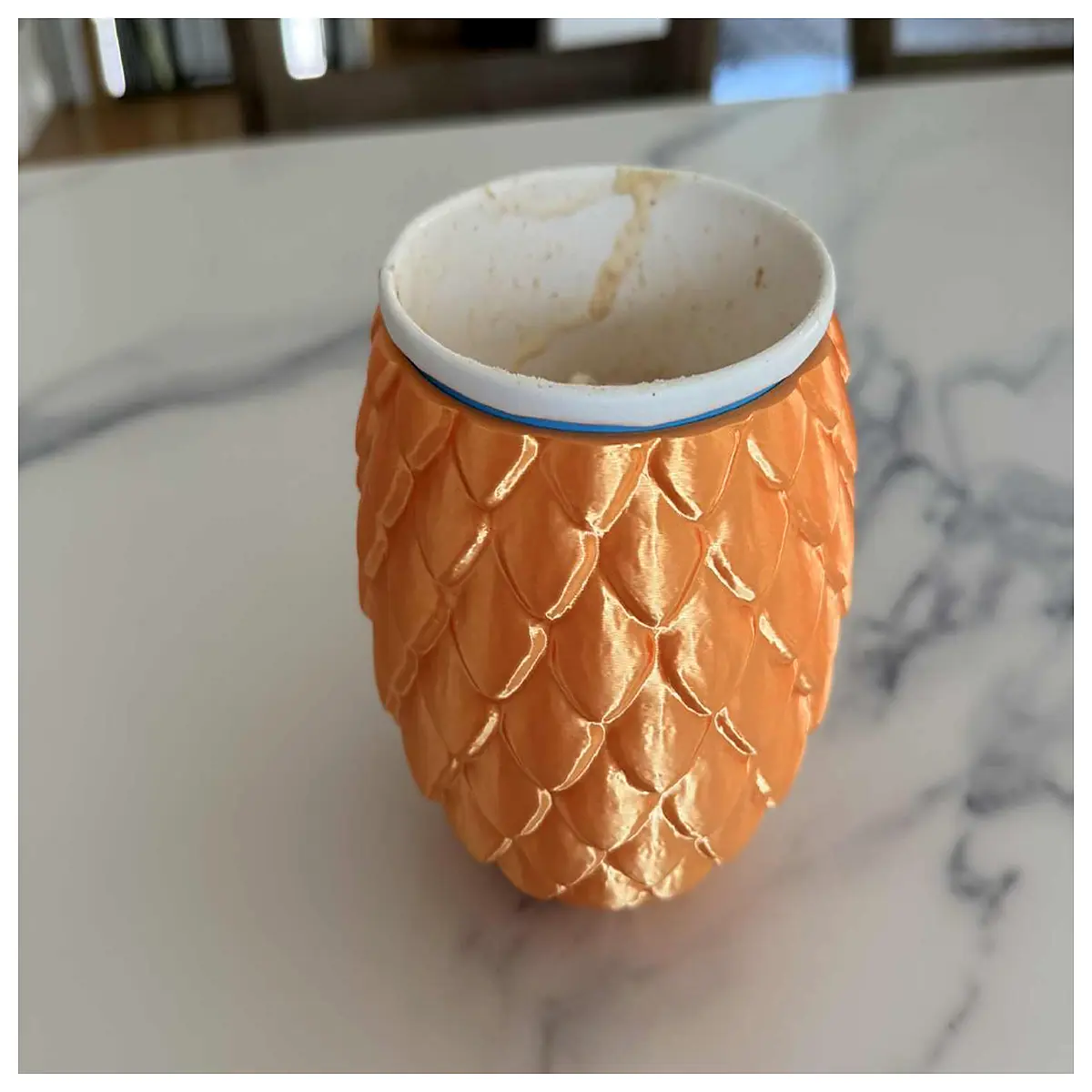 dragon scale ice cream pint holder organizer kitchen counter storage rack