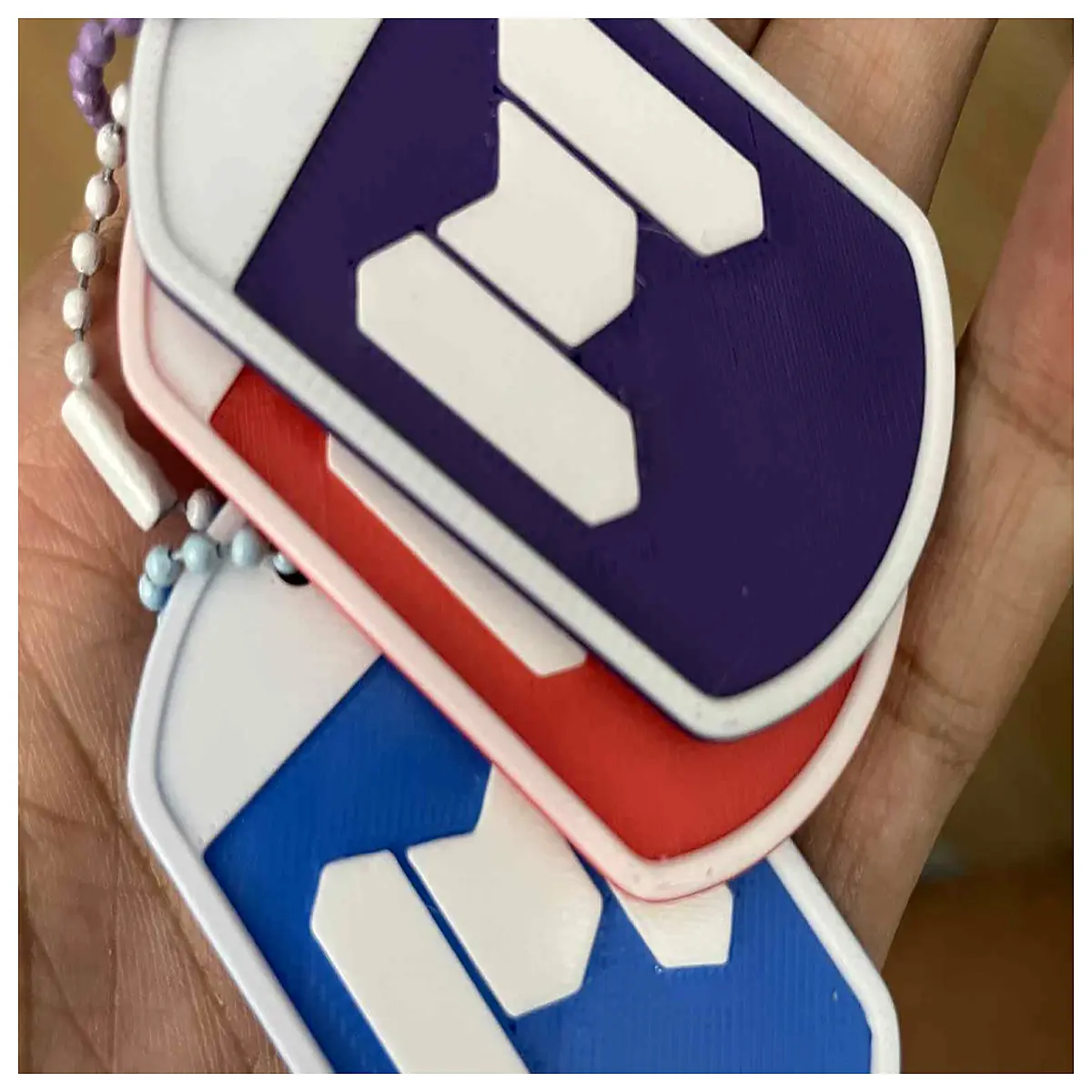 mobile dog tag keychain metal pendant gamers