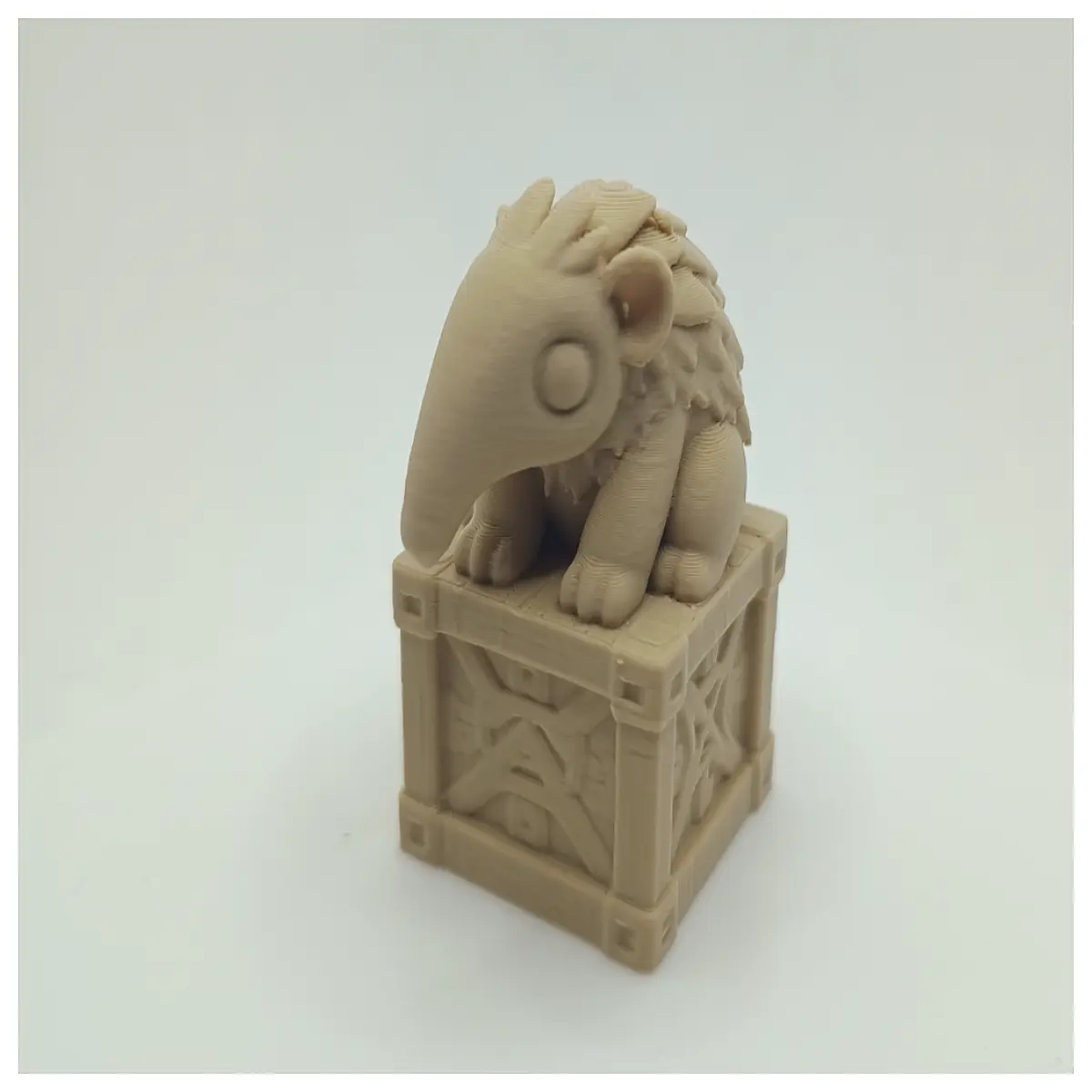 decorative anteater figurine on base resin animal statue for home decor novelty desk ornament gift