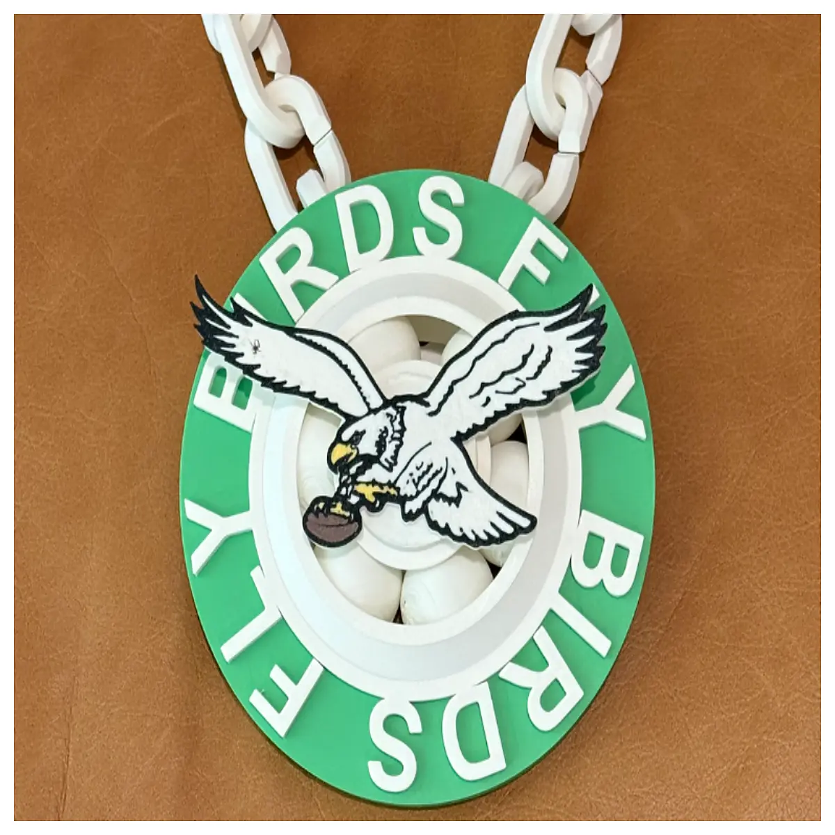 vintage philadelphia chain necklace spinning pendant retro jewelry men women