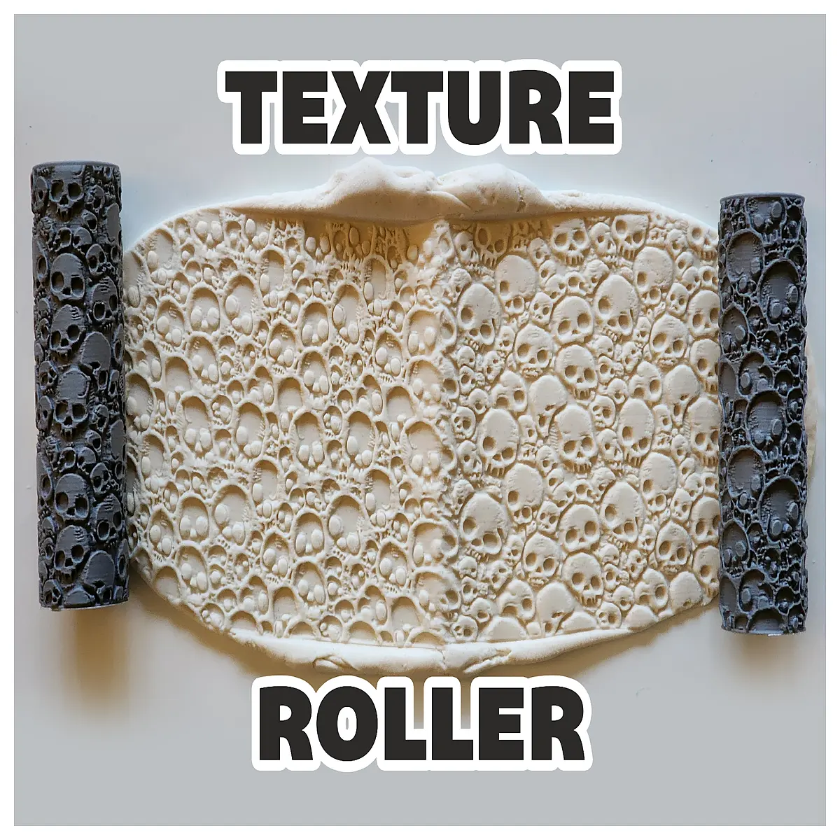 v67 skull texture roller stamp for concrete wall decor industrial graffiti art tool
