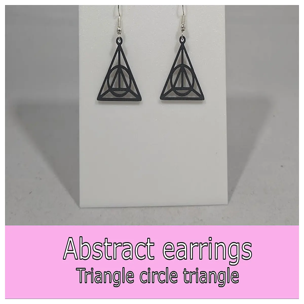 modern abstract geometric earrings triangle circle drop dangle jewelry for women