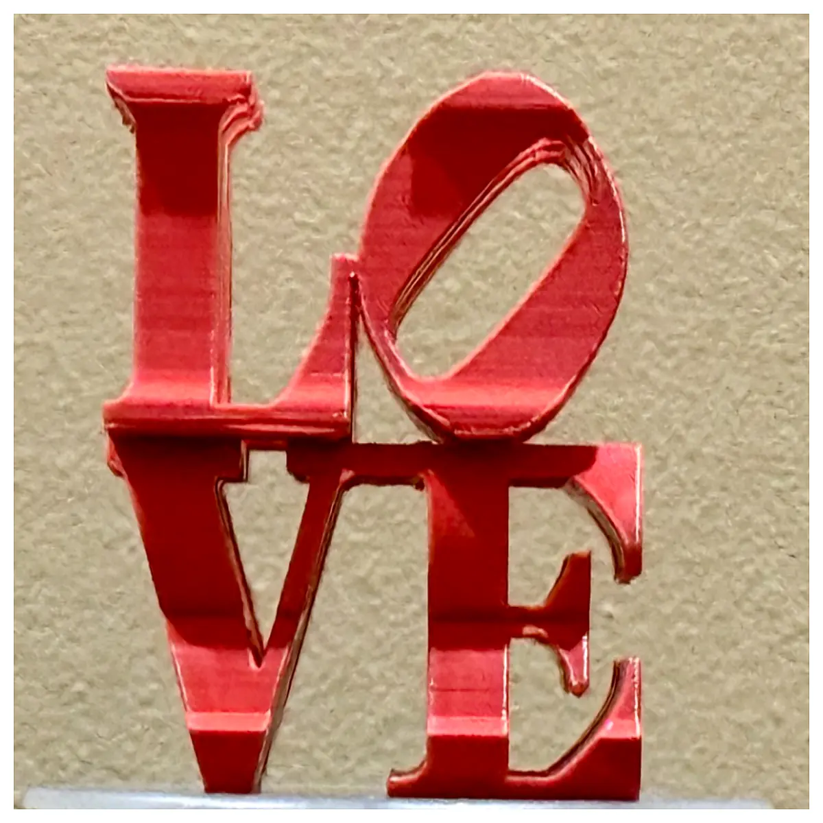 robert indiana love sculpture dual angle metal art home decor couples