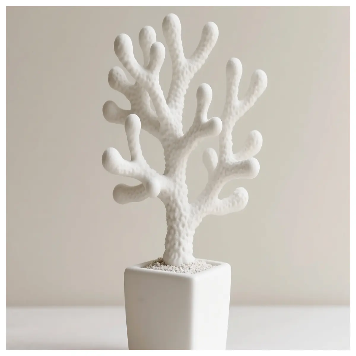 coral shaped planter pot for succulents resin flower vase desk decor accent piece
