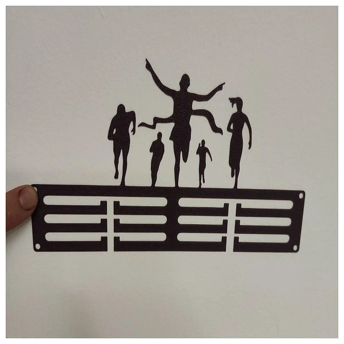 running medal hanger rack for wall organizer sports trophies awards